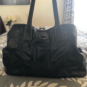 Black Signature C Coach Purse